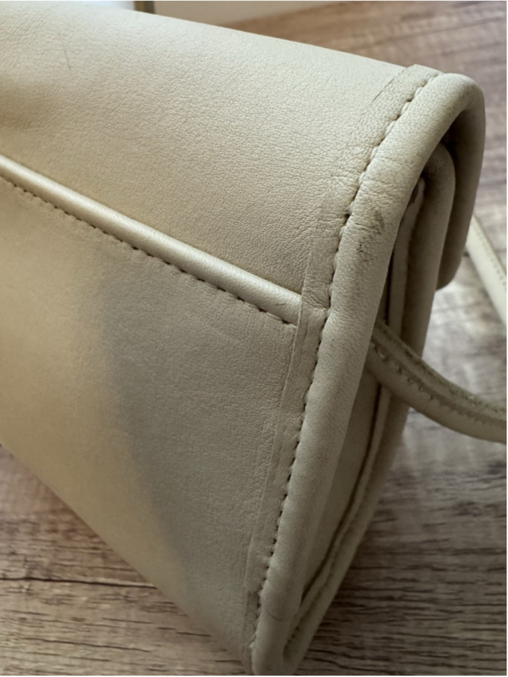 Vintage Coach Christie 9892 Bone Leather USA Minimalist Crossbody Bag - Picture 11 of 16